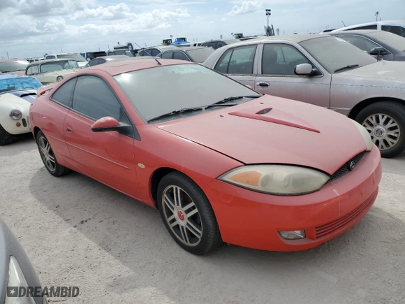 2002 Mercury Cougar with VIN 1ZWHT61L525611047, listed as a Copart auction lot 75422974 with 0 mi miles and Salvage Title. Bid and sale history available at carsss.com. Image 4.