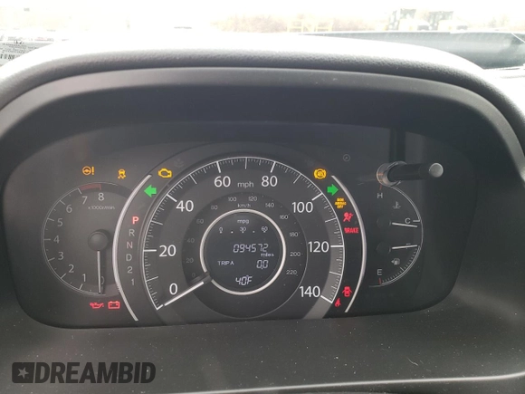 2014 Honda CR-V LX with VIN 2HKRM4H35EH722026, listed as a Copart auction lot 52292875 with 94,572 mi miles and Salvage Title. Bid and sale history available at carsss.com. Image 9.