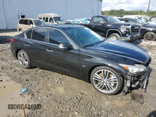 2017 Infiniti Q50 2.0t Sport with VIN JN1CV7AR2HM680236, listed as a Copart auction lot 71917884 with 84,212 mi miles and Salvage Title. Bid and sale history available at carsss.com. Image 4.