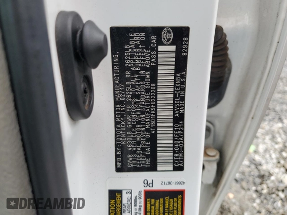2017 Toyota Camry Hybrid LE with VIN 4T1BD1FK9HU222208, listed as a Copart auction lot 81349164 with 120,807 mi miles and Salvage Title. Bid and sale history available at carsss.com. Image 12.