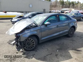 2017 Audi A3 Sedan Premium with VIN WAUB8GFF6H1018169, listed as a Copart auction lot 49707055 with 0 mi miles and Salvage Title. Bid and sale history available at carsss.com. Image 1.