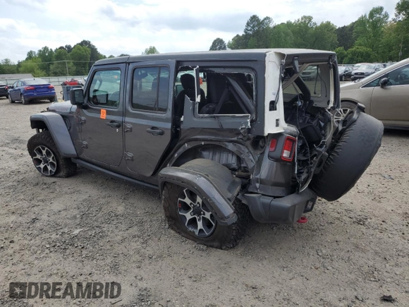2021 Jeep Wrangler Unlimited Rubicon z VIN 1C4HJXFN5MW611642, wystawiony jako Copart lot #53529615 z przebiegiem 43 398 mil mil oraz Szkoda całkowita • Salvage title. Historia ofert i sprzedaży dostępna na DreamBid. Obrazek 2.