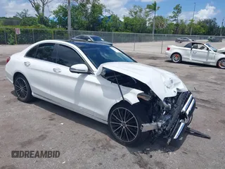2021 Mercedes-Benz C 300 with VIN W1KWF8DB7MR649515, listed as a IAAI auction lot 42542308 with 22,136 mi miles and . Bid and sale history available at DreamBid. Image 1.