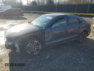 2018 Audi A3 Sedan Premium Plus with VIN WAUJ8GFF4J1044402, listed as a Copart auction lot 87047654 with 128,090 mi miles and Salvage Title. Bid and sale history available at carsss.com. Image 1.