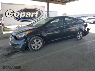 2013 Hyundai Elantra Limited with VIN KMHDH4AE6DU715211, listed as a Copart auction lot 53557905 with 197,823 mi miles and Salvage Title. Bid and sale history available at carsss.com. Image 1.