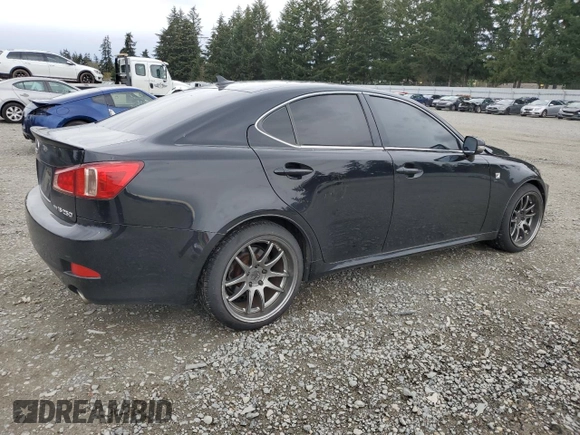 2012 Lexus IS 250 with VIN JTHCF5C23C5058602, listed as a Copart auction lot 50658305 with 127,472 mi miles and Salvage Title. Bid and sale history available at DreamBid. Image 3.