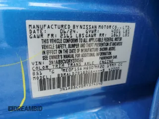 2024 Nissan Sentra SV z VIN 3N1AB8CV0RY374540, wystawiony jako Copart lot #58335065 z przebiegiem 16 054 mil mil oraz Czysty tytuł • Clean title. Historia ofert i sprzedaży dostępna na DreamBid. Obrazek 12.