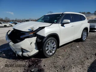2021 Toyota Highlander Limited z VIN 5TDYZRAH5MS058562, wystawiony jako Copart lot #46990575 z przebiegiem 80 835 mil mil oraz Szkoda całkowita • Salvage title. Historia ofert i sprzedaży dostępna na DreamBid. Obrazek 1.