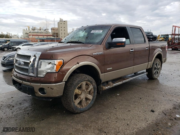 2012 Ford F-150 XL with VIN 1FTFW1ETXCKD07850, listed as a Copart auction lot 43261285 with 326,290 mi miles and Salvage Title. Bid and sale history available at carsss.com. Image 1.