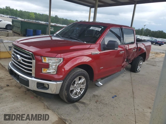 2015 Ford F-150 XL with VIN 1FTEW1CP3FFA62176, listed as a Copart auction lot 55364185 with 129,519 mi miles and Salvage title. Bid and sale history available at DreamBid. Image 1.