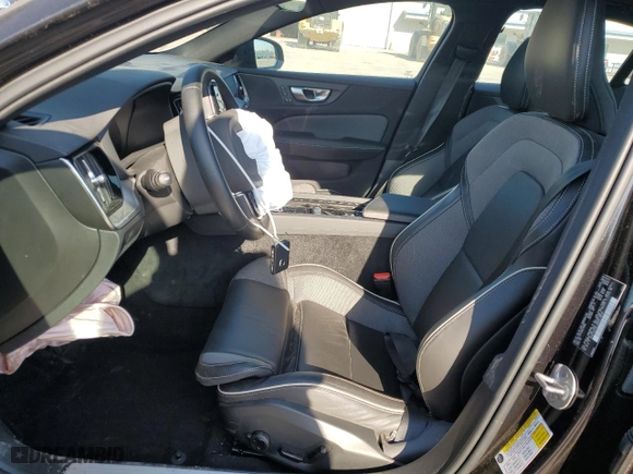2024 Volvo S60 Plus Black Edition with VIN 7JRL12FH3RG319885, listed as a Copart auction lot 52808015 with 12,668 mi miles and Salvage Title. Bid and sale history available at carsss.com. Image 7.