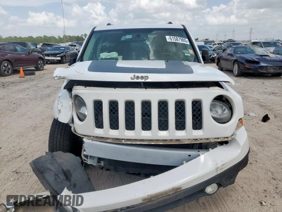 2017 Jeep Patriot Sport SE with VIN 1C4NJPBA6HD202041, listed as a Copart auction lot 61587905 with 78,562 mi miles and Salvage title. Bid and sale history available at DreamBid. Image 5.