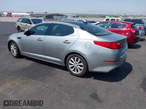 2015 Kia Optima EX with VIN 5XXGN4A75FG444341, listed as a IAAI auction lot 42738557 with 140,714 mi miles and . Bid and sale history available at DreamBid. Image 3.