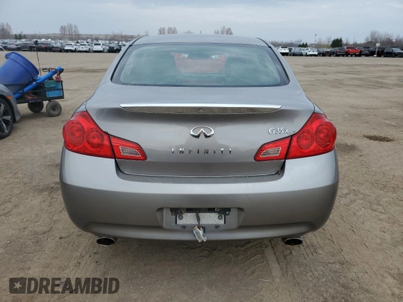 2007 Infiniti G35 Sedan G35x with VIN JNKBV61F17M821187, listed as a Copart auction lot 49832985 with 223,644 mi miles and Clean Title. Bid and sale history available at carsss.com. Image 6.