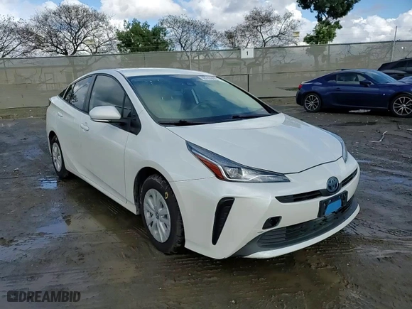 2019 Toyota Prius L Eco with VIN JTDKARFU5K3070924, listed as a Copart auction lot 48743965 with 111,916 mi miles and Salvage Title. Bid and sale history available at carsss.com. Image 10.