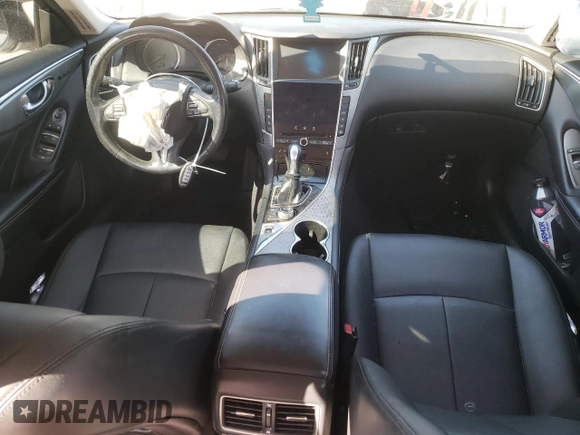 2016 Infiniti Q50 Premium with VIN JN1EV7AR0GM343412, listed as a Copart auction lot 48701635 with 133,669 mi miles and Salvage Title. Bid and sale history available at DreamBid. Image 8.