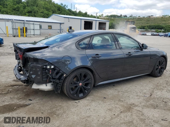 2022 Jaguar XF R-Dynamic SE with VIN SAJBL4GX2NCY92379, listed as a Copart auction lot 58638384 with 13,048 mi miles and Salvage Title. Bid and sale history available at carsss.com. Image 3.