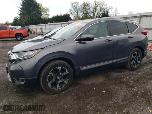 2017 Honda CR-V Touring with VIN 2HKRW2H90HH657450, listed as a Copart auction lot 52821895 with 154,801 mi miles and Salvage Title. Bid and sale history available at carsss.com. Image 1.