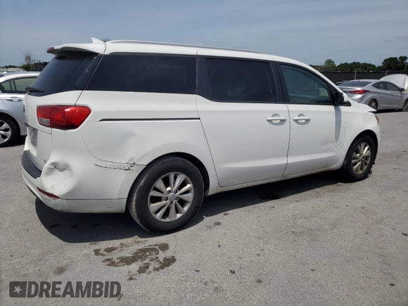2016 Kia Sedona LX with VIN KNDMB5C16G6142339, listed as a Copart auction lot 54047275 with 157,090 mi miles and Salvage Title. Bid and sale history available at carsss.com. Image 3.