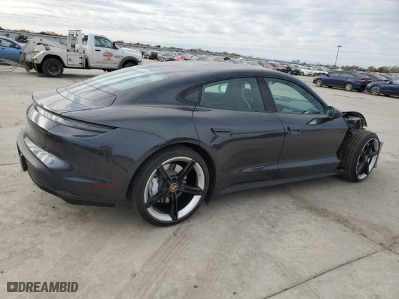 2021 Porsche Taycan with VIN WP0AA2Y11MSA17347, listed as a Copart auction lot 84180054 with NaN miles and Salvage Title. Bid and sale history available at carsss.com. Image 3.