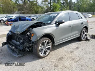 2021 Audi Q3 S line Premium with VIN WA1DECF33M1082709, listed as a Copart auction lot 50559005 with 65,244 mi miles and Salvage Title. Bid and sale history available at DreamBid. Image 1.