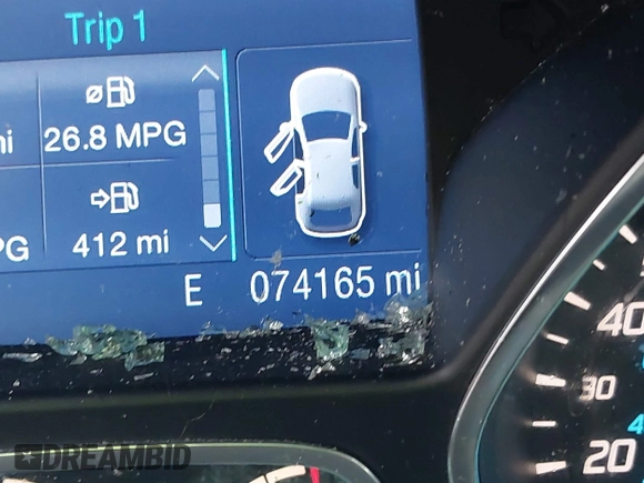 2013 Ford Escape SE with VIN 1FMCU0GX0DUC30622, listed as a IAAI auction lot 42281904 with 74,165 mi miles and . Bid and sale history available at DreamBid. Image 15.