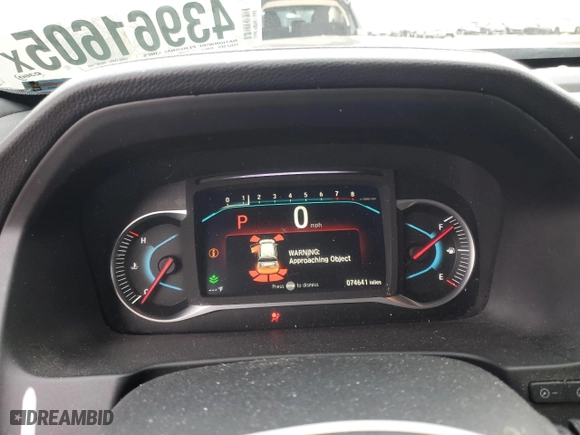 2019 Honda Passport Elite with VIN 5FNYF8H04KB009390, listed as a Copart auction lot 43961605 with 74,641 mi miles and Salvage Title. Bid and sale history available at carsss.com. Image 9.