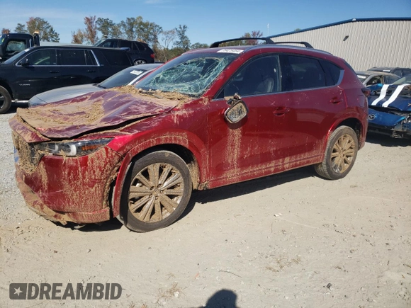 2024 Mazda CX-5 2.5 Turbo Signature with VIN JM3KFBXY3R0379983, listed as a Copart auction lot 75425454 with 13,220 mi miles and Salvage Title. Bid and sale history available at carsss.com. Image 1.