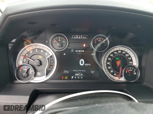 2014 Ram 2500 Laramie with VIN 3C6UR5FL4EG276004, listed as a Copart auction lot 42636305 with 228,911 mi miles and Salvage Title. Bid and sale history available at carsss.com. Image 9.