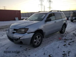 2004 Mitsubishi Outlander LS with VIN JA4LZ31F84U007214, listed as a Copart auction lot 88141275 with 147,391 mi miles and Salvage Title. Bid and sale history available at carsss.com. Image 1.