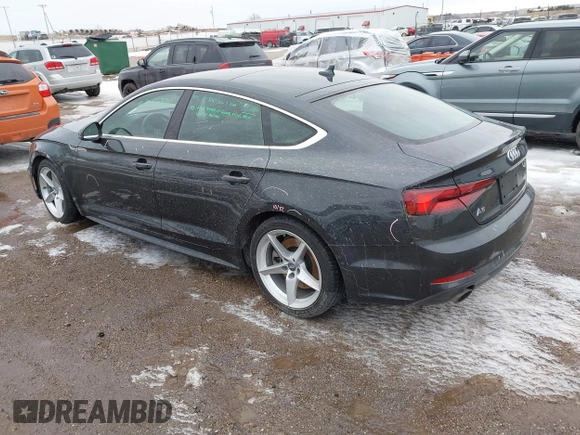 2019 Audi A5 Sportback Prestige with VIN WAUFNCF50KA010327, listed as a IAAI auction lot 41738148 with 68,038 mi miles. Bid and sale history available at carsss.com. Image 3.
