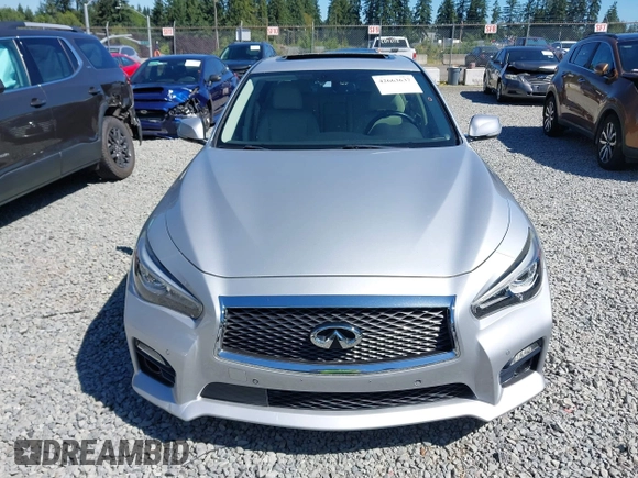 2017 Infiniti Q50 Premium with VIN JN1EV7AR8HM841827, listed as a IAAI auction lot 42663637 with 55,510 mi miles and . Bid and sale history available at DreamBid. Image 12.