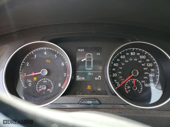 2021 Volkswagen Golf TSI with VIN 3VWW57AU6MM006701, listed as a Copart auction lot 48742185 with 50,114 mi miles and Salvage Title. Bid and sale history available at carsss.com. Image 9.