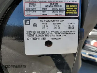 2004 Chevrolet Corvette with VIN 1G1YY22G945114601, listed as a Copart auction lot 78934244 with 173,408 mi miles and Salvage Title. Bid and sale history available at carsss.com. Image 13.