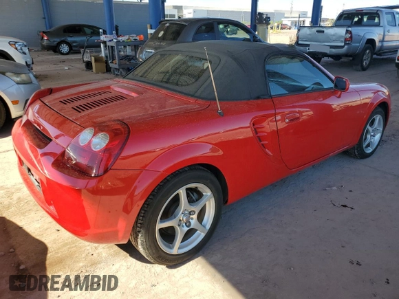 2004 Toyota MR2 z VIN JTDFR320840070477, wystawiony jako Copart lot #77913024 z przebiegiem 60 694 mil mil oraz Szkoda całkowita • Salvage title. Historia ofert i sprzedaży dostępna na DreamBid. Obrazek 3.