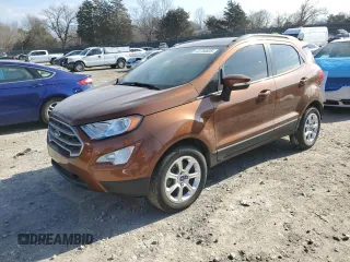 2019 Ford EcoSport SE z VIN MAJ3S2GEXKC269571, wystawiony jako Copart lot #43758835 z przebiegiem 64 061 mil mil oraz Szkody całkowita. Historia ofert i sprzedaży dostępna na DreamBid. Obrazek 1.
