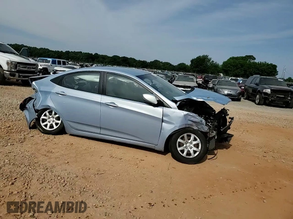2013 Hyundai Accent GLS with VIN KMHCT4AE6DU503791, listed as a Copart auction lot 55525035 with 177,639 mi miles and Salvage title. Bid and sale history available at DreamBid. Image 14.