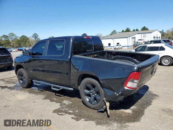 2019 Ram 1500 Big Horn with VIN 1C6SRFFT8KN697739, listed as a Copart auction lot 50511585 with 74,468 mi miles and Salvage title. Bid and sale history available at DreamBid. Image 3.