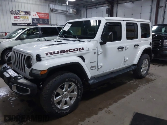 2018 Jeep Wrangler Unlimited Sahara z VIN 1C4HJXEG3JW117990, wystawiony jako IAAI lot #42290861 z przebiegiem 86 907 mil mil oraz . Historia ofert i sprzedaży dostępna na DreamBid. Obrazek 17.