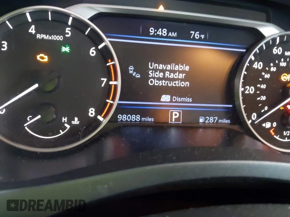 2019 Nissan Altima SR with VIN 1N4BL4CV1KC219071, listed as a IAAI auction lot 42115002 with 98,088 mi miles and . Bid and sale history available at carsss.com. Image 7.