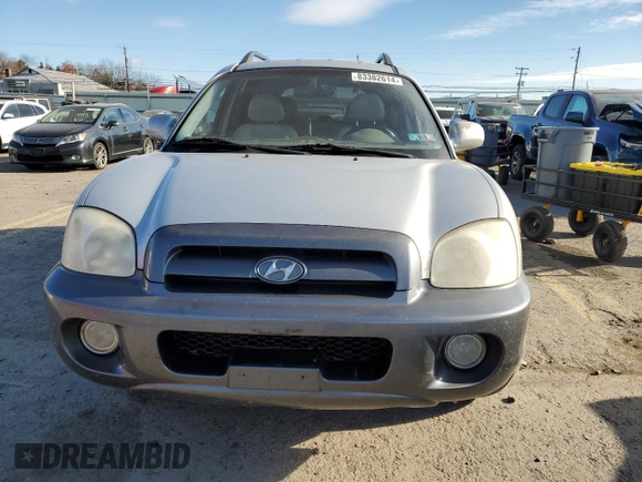2005 Hyundai Santa Fe GLS with VIN KM8SC73E85U968620, listed as a Copart auction lot 83382614 with 161,126 mi miles and Salvage Title. Bid and sale history available at carsss.com. Image 5.