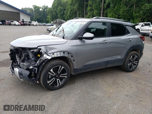 2023 Chevrolet TrailBlazer LT with VIN KL79MRSL4PB180361, listed as a Copart auction lot 62287424 with 14,620 mi miles and Salvage Title. Bid and sale history available at DreamBid. Image 1.