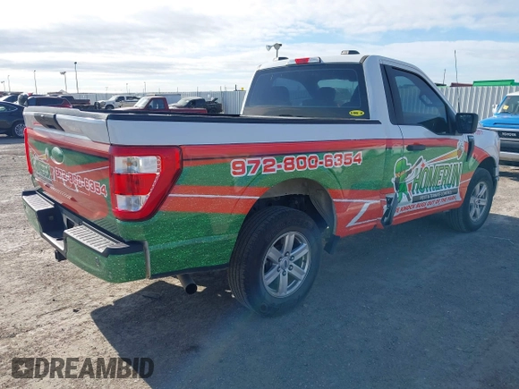2022 Ford F-150 XL with VIN 1FTMF1CB7NKE00166, listed as a IAAI auction lot 41420402 with 65,941 mi miles. Bid and sale history available at carsss.com. Image 4.