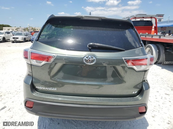 2016 Toyota Highlander LE Plus with VIN 5TDZKRFH6GS147949, listed as a Copart auction lot 53336715 with 101,795 mi miles and Salvage Title. Bid and sale history available at carsss.com. Image 6.