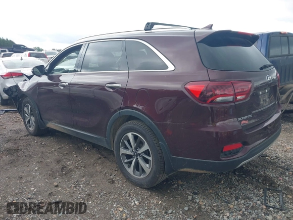 2019 Kia Sorento EX Sport with VIN 5XYPH4A59KG470940, listed as a IAAI auction lot 42384742 with 71,687 mi miles and . Bid and sale history available at DreamBid. Image 3.