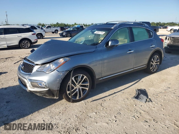 2017 Infiniti QX50 with VIN JN1BJ0RRXHM408987, listed as a Copart auction lot 49341714 with 38,051 mi miles. Bid and sale history available at carsss.com. Image 1.