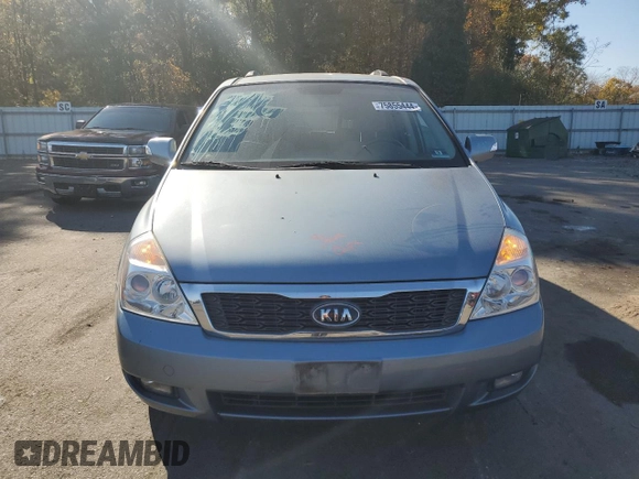 2011 Kia Sedona EX with VIN KNDMH4C75B6400923, listed as a Copart auction lot 75855444 with 76,205 mi miles and Salvage Title. Bid and sale history available at carsss.com. Image 5.