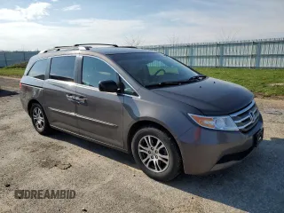 2011 Honda Odyssey EX-L with VIN 5FNRL5H64BB071646, listed as a Copart auction lot 54374065 with 135,544 mi miles and Non Repairable. Bid and sale history available at carsss.com. Image 4.