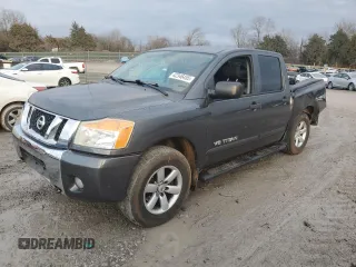 2012 Nissan Titan SV with VIN 1N6AA0EC2CN310143, listed as a Copart auction lot 42346455 with 225,755 mi miles and Salvage Title. Bid and sale history available at carsss.com. Image 1.
