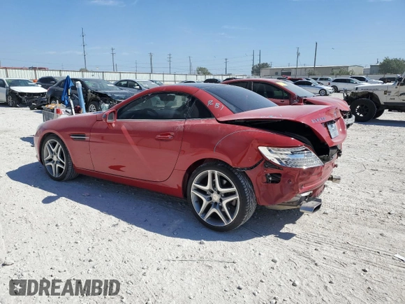 2014 Mercedes-Benz SLK-Class SLK 250 with VIN WDDPK4HA5EF085604, listed as a Copart auction lot 72010054 with 55,360 mi miles and Salvage Title. Bid and sale history available at carsss.com. Image 2.